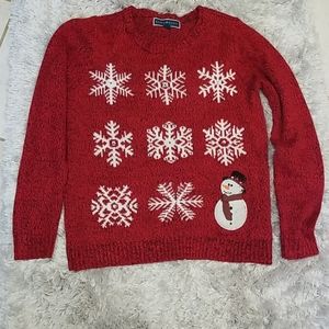 Christmas sweater with snowflakes